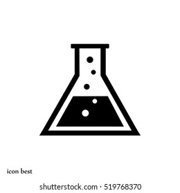 laboratory glass icon, vector best flat icon, EPS