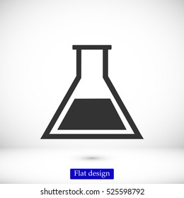 laboratory glass icon, vector best flat icon, EPS