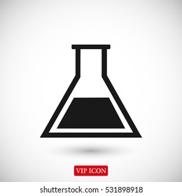 laboratory glass icon, vector best flat icon, EPS