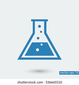 laboratory glass icon, vector best flat icon, EPS