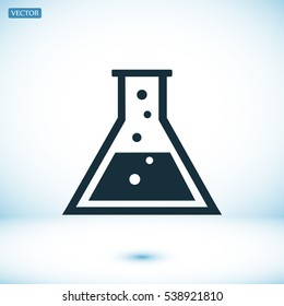 laboratory glass icon, vector best flat icon, EPS