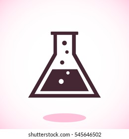 laboratory glass icon, vector best flat icon, EPS