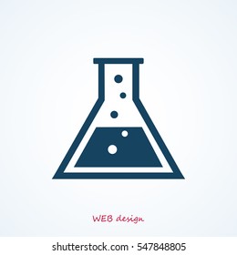 laboratory glass icon, vector best flat icon, EPS