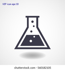 laboratory glass icon, vector best flat icon, EPS