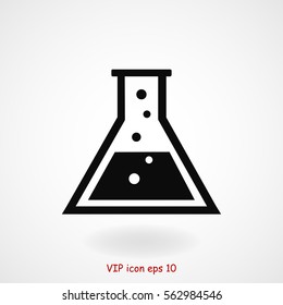 laboratory glass icon, vector best flat icon, EPS