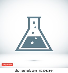 laboratory glass icon, vector best flat icon, EPS