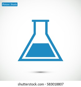 laboratory glass icon, vector best flat icon, EPS
