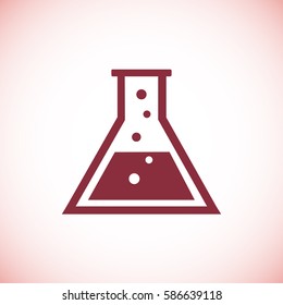 laboratory glass icon, vector best flat icon, EPS