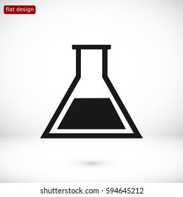 laboratory glass icon, vector best flat icon, EPS