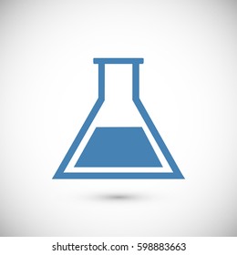 laboratory glass icon, vector best flat icon, EPS