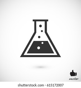laboratory glass icon, vector best flat icon, EPS