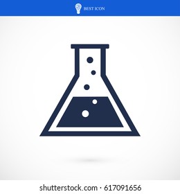 laboratory glass icon, vector best flat icon, EPS
