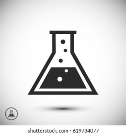 laboratory glass icon, vector best flat icon, EPS