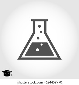 laboratory glass icon, vector best flat icon, EPS