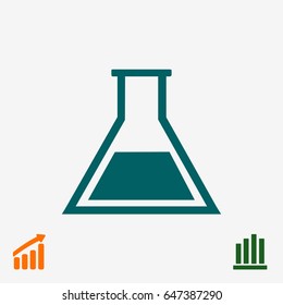 laboratory glass icon, vector best flat icon, EPS
