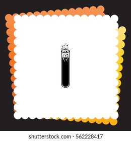 Laboratory glass  icon. Vector design.