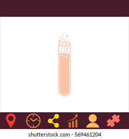 Laboratory glass  icon. Vector design. 