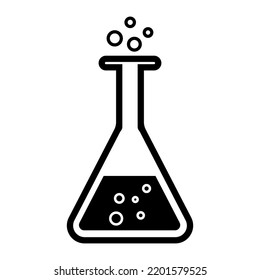 Laboratory glass icon. Vector illustration isolated on white background