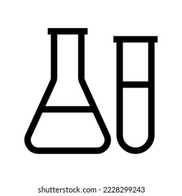 Laboratory Glass Icon Vector Symbol Design Illustration