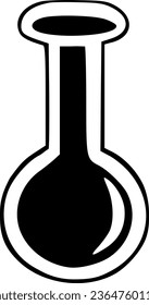 Laboratory glass icon vector symbol design illustration