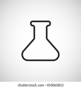laboratory glass line icon