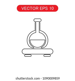 Laboratory Glass line icon vector