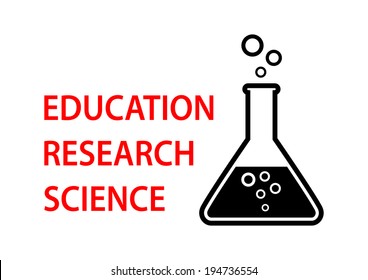 Laboratory glass on white background