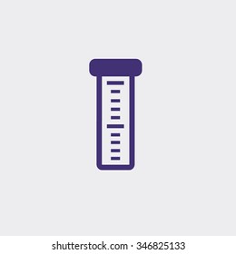 laboratory glass test tube minimalistic