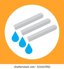 Laboratory glass test tube vector