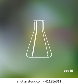 laboratory glass, vector