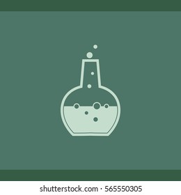 Laboratory glass vector icon