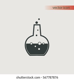 Laboratory glass vector icon