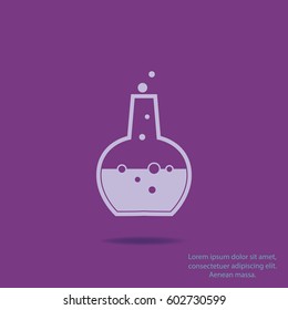 Laboratory glass vector icon