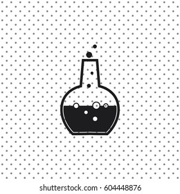 Laboratory glass vector icon