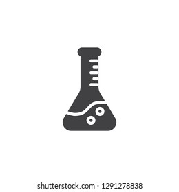 Laboratory glass vector icon. filled flat sign for mobile concept and web design. Chemical flask simple solid icon. Symbol, logo illustration. Pixel perfect vector graphics