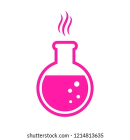 Laboratory glass vector icon illustration isolated on white background