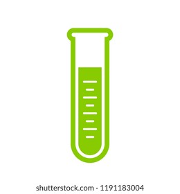 Laboratory glass vector icon isolated on white background