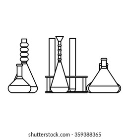 Laboratory glass. Vector Illustration.