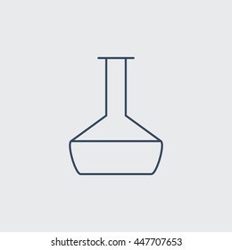Laboratory Glass Vector Line Icon. Eps.-10.