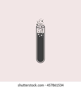 Laboratory glass web icon. Isolated illustration