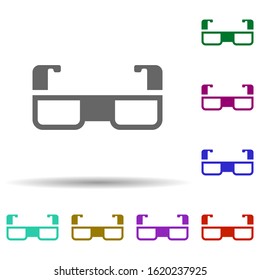 Laboratory, glasses in multi color style icon. Simple glyph, flat vector of laboratory icons for ui and ux, website or mobile application