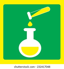 Laboratory glass.vector icon