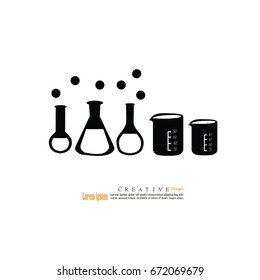 laboratory glass.vector illustration.