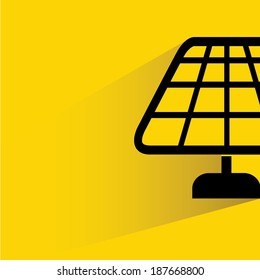 laboratory glassware equipment, science tube on yellow background, shadow and flat style