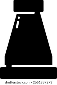 Laboratory Glassware Icon - Flask for Science Experiments