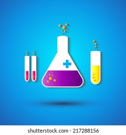 Laboratory glassware sketch