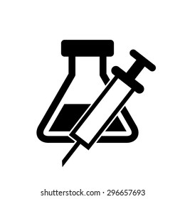 Laboratory glassware and syringes