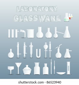 Laboratory glassware used for scientific experiments