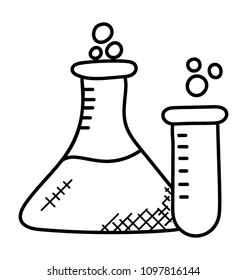 
Laboratory glassware used to take chemical sample, test tube
