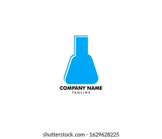 Laboratory Glassware Vector Logo Template Design Element